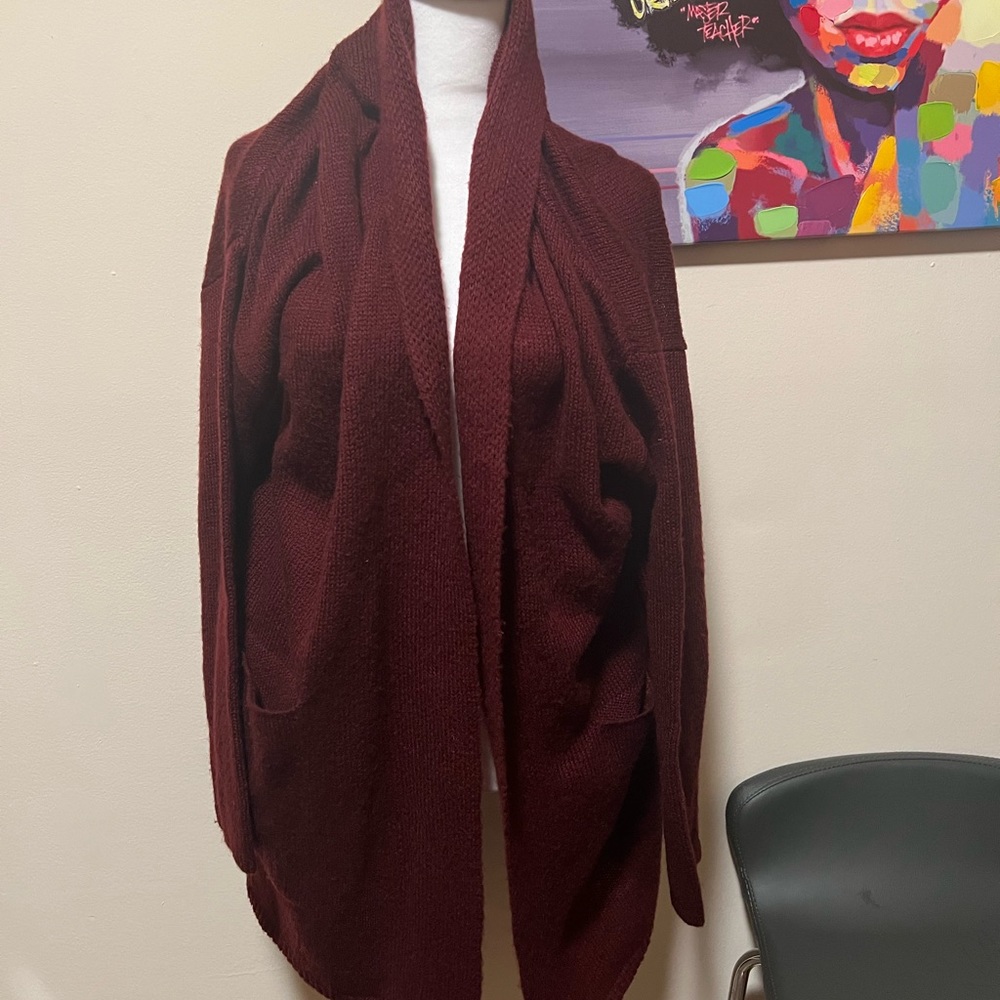 Maroon Cardigan